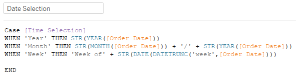 Date Selection calculation